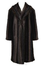 House of CB одећу 68JT1036 капут од тамносмеђег вештачког крзна цаллие - Image 5
