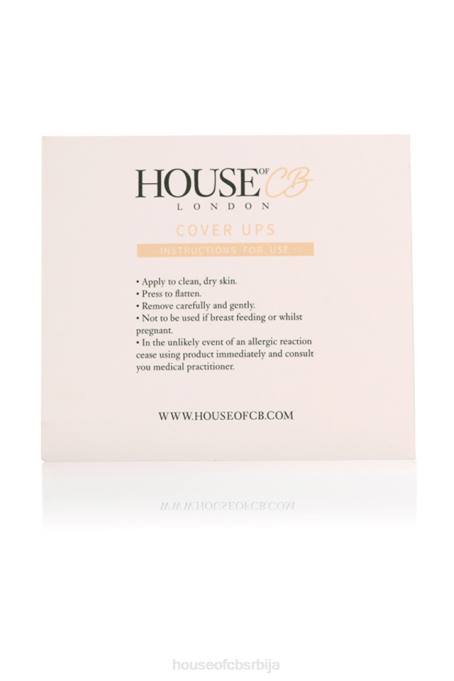 House of CB одећу 68JT1323 сет од 4 беж поклопца за брадавице у облику срца - Image 3
