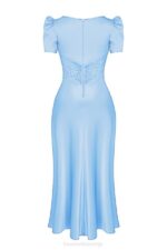 House of CB одећу 68JT146 рафаела нежно плава хаљина од чисте свиле и чипке - Image 10