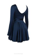 House of CB одећу 68JT159 доминик тамноплава мини хаљина - Image 4