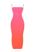 House of CB одећу 68JT184 цалиста омбре пламена макси хаљина - Image 6