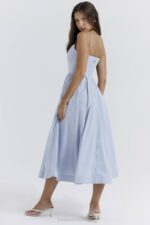 House of CB одећу 68JT212 лолита меко плави корсет сарафан - Image 11