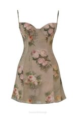 House of CB одећу 68JT282 цхристиана винтаге цветна мини хаљина - Image 5