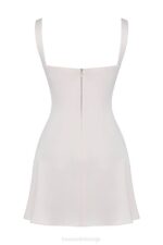 House of CB одећу 68JT285 кара винтаге крем мини хаљина - Image 7