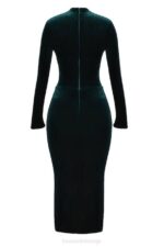 House of CB одећу 68JT339 арабела шума од сомота корсет хаљина - Image 6