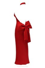 House of CB одећу 68JT349 илариа црвена хаљина са машном - Image 11