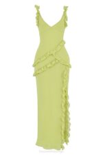 House of CB одећу 68JT414 пикие лиме маки хаљина са воланима - Image 8