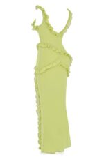House of CB одећу 68JT414 пикие лиме маки хаљина са воланима - Image 9