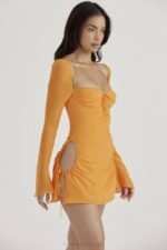 House of CB одећу 68JT421 беба мандарина шифон халтер мини хаљина - Image 13