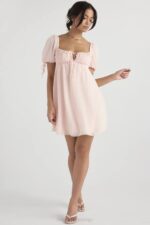 House of CB одећу 68JT434 мини хаљина розе кварц принцезе - Image 12