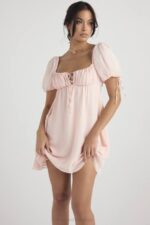 House of CB одећу 68JT434 мини хаљина розе кварц принцезе - Image 16