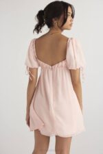 House of CB одећу 68JT434 мини хаљина розе кварц принцезе - Image 3