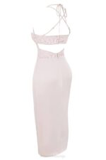 House of CB одећу 68JT478 Георгиа кристална хаљина од сатена и чипке - Image 5