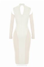 House of CB одећу 68JT518 талика миди хаљина од слоноваче - Image 7