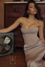 House of CB одећу 68JT51 деми сиви корзет са жицом - Image 2