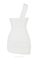 House of CB одећу 68JT576 клементина бела мини хаљина - Image 8
