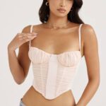 House of CB одећу 68JT59 Рошел божур скупио корзет
