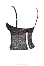 House of CB одећу 68JT686 јацинта топ од црне чипке - Image 4