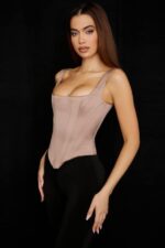 House of CB одећу 68JT68 рафа стоне сатенски корзет - Image 5