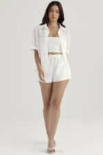 House of CB одећу 68JT715 царрие бела бродерие енглеска кошуља - Image 7