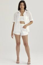 House of CB одећу 68JT715 царрие бела бродерие енглеска кошуља - Image 8