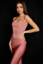 House of CB одећу 68JT73 едетта росе мрежасти корзет - Image 10