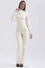 House of CB одећу 68JT828 нереида крем кашмир панталоне - Image 5