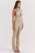 House of CB одећу 68JT845 цаи екру панталоне - Image 7