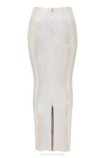 House of CB одећу 68JT898 цолетте схиммер шампањска миди сукња - Image 7