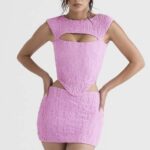 House of CB одећу 68JT903 анђео розе мини сукња