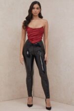 House of CB одећу 68JT95 ари корзет са црвеним тафтом - Image 12