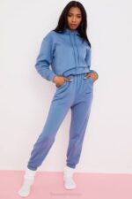 House of CB одећу 68JT977 панталоне за трчање од небо азурног флиса - Image 7
