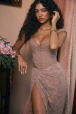 House of CB одећу 68JT9 Робин печурке чипкасти корзет - Image 2