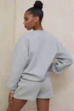 House of CB одећу 68JT1005 Ауден сиви шортс од дреса - Image 13