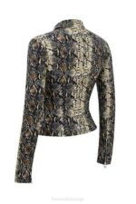 House of CB одећу 68JT1028 вани јакна са змијским принтом - Image 4