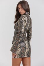 House of CB одећу 68JT1028 вани јакна са змијским принтом - Image 8