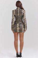 House of CB одећу 68JT1028 вани јакна са змијским принтом - Image 9