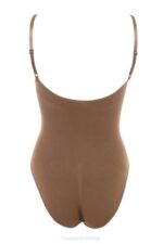 House of CB одећу 68JT1272 сцулптинг фулл бриеф боди моцха - Image 4