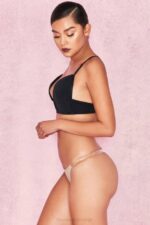 House of CB одећу 68JT1298 прозирни бочни каиш решење танге - беж - Image 4