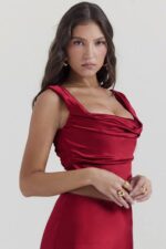 House of CB одећу 68JT1 уна рубин корзет са чипком - Image 11