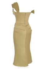 House of CB одећу 68JT459 наталиа миди хаљина од сатенског корзета - Image 6