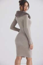House of CB одећу 68JT694 дахлиа беж кашмир кардиган - Image 12