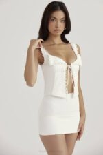 House of CB одећу 68JT714 ћилибар беле чипке - Image 15