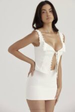 House of CB одећу 68JT714 ћилибар беле чипке - Image 17