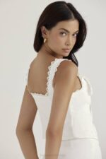 House of CB одећу 68JT714 ћилибар беле чипке - Image 4