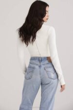 House of CB одећу 68JT719 даница бели боди са изрезом - Image 7