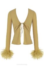 House of CB одећу 68JT721 клаудија обрубљен врх маслина - Image 5