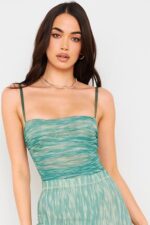 House of CB одећу 68JT757 мрежасти боди са бисерним бршљаном - Image 6