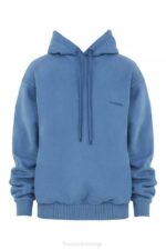 House of CB одећу 68JT764 хало азурна превелика дуксерица - Image 6