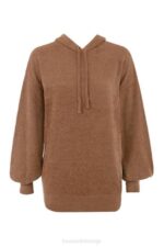 House of CB одећу 68JT777 леки тоффее слоуцхи фит дуксерица - Image 4